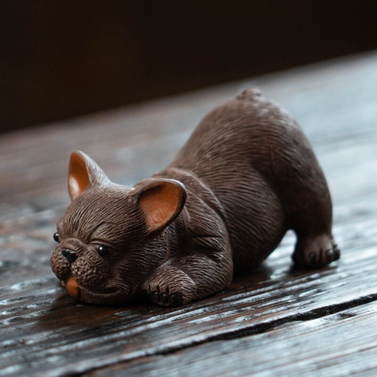 Creative French Bulldog Yixing Clay Tea Pet