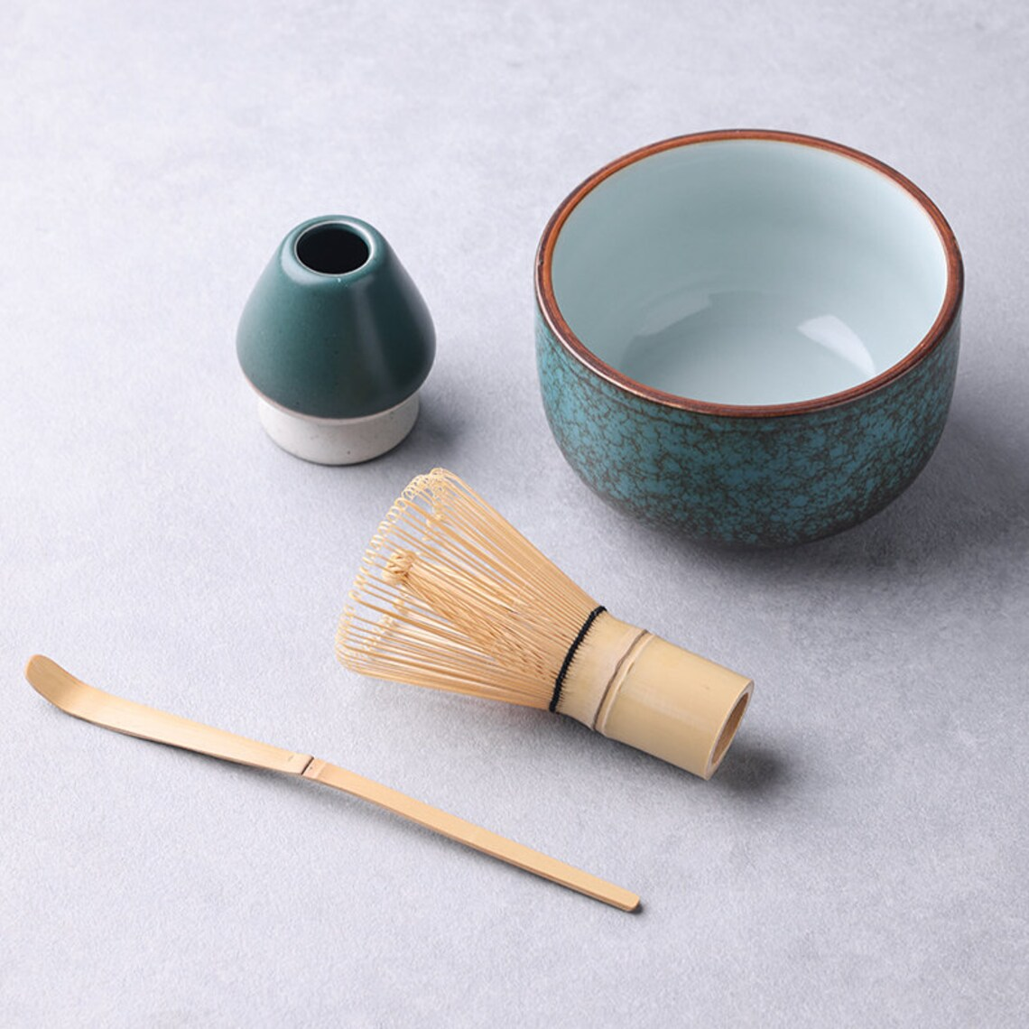 Turquoise Glaze Ceramic Matcha Set 430ml