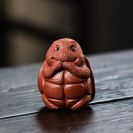 Adorable Little Turtle Yixing Clay Tea Pet