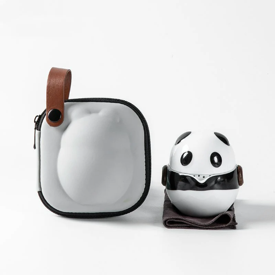 Cute Panda Ceramic Travel Tea Set 170ml