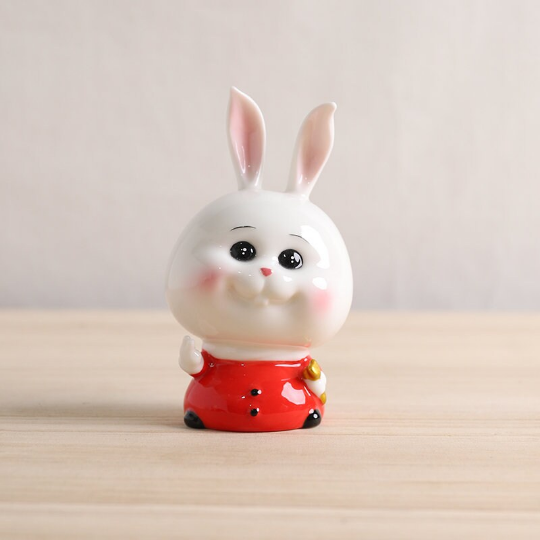 Creative Little Rabbit Ceramic Tea Pet