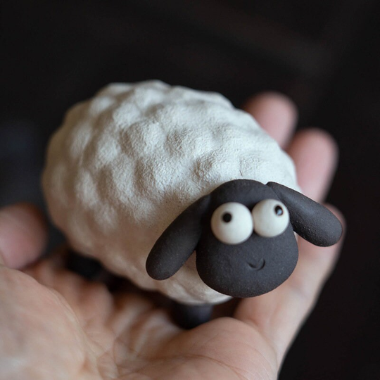 Adorable Little Lamb Yixing Clay Tea Pet