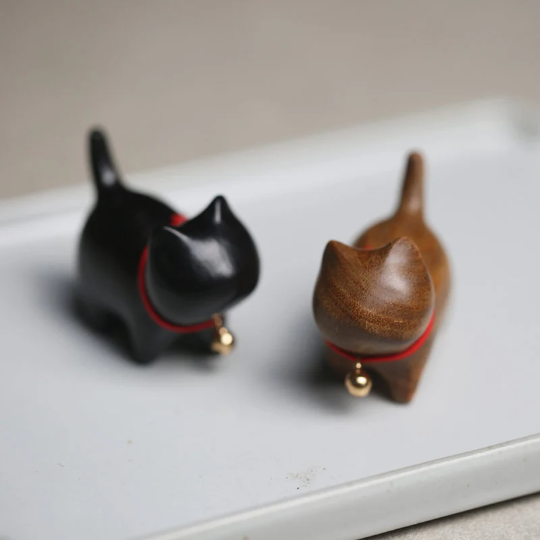 The Ebony Kitten Tea Pet