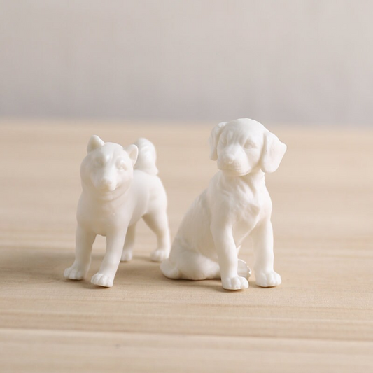 The White Porcelain Dog Tea Pet