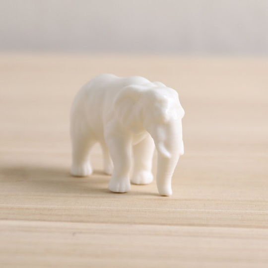 The White Porcelain Elephant Tea Pet