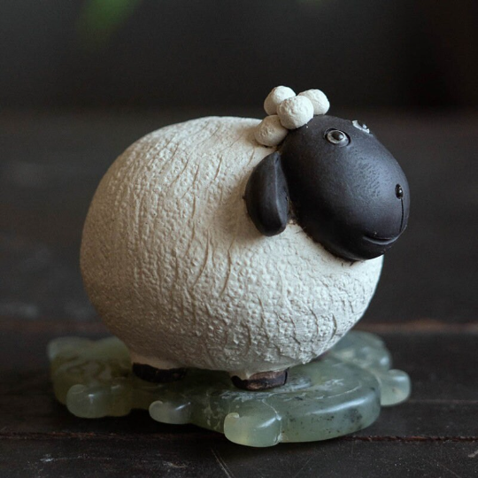 Adorable Little Lamb Yixing Clay Tea Pet