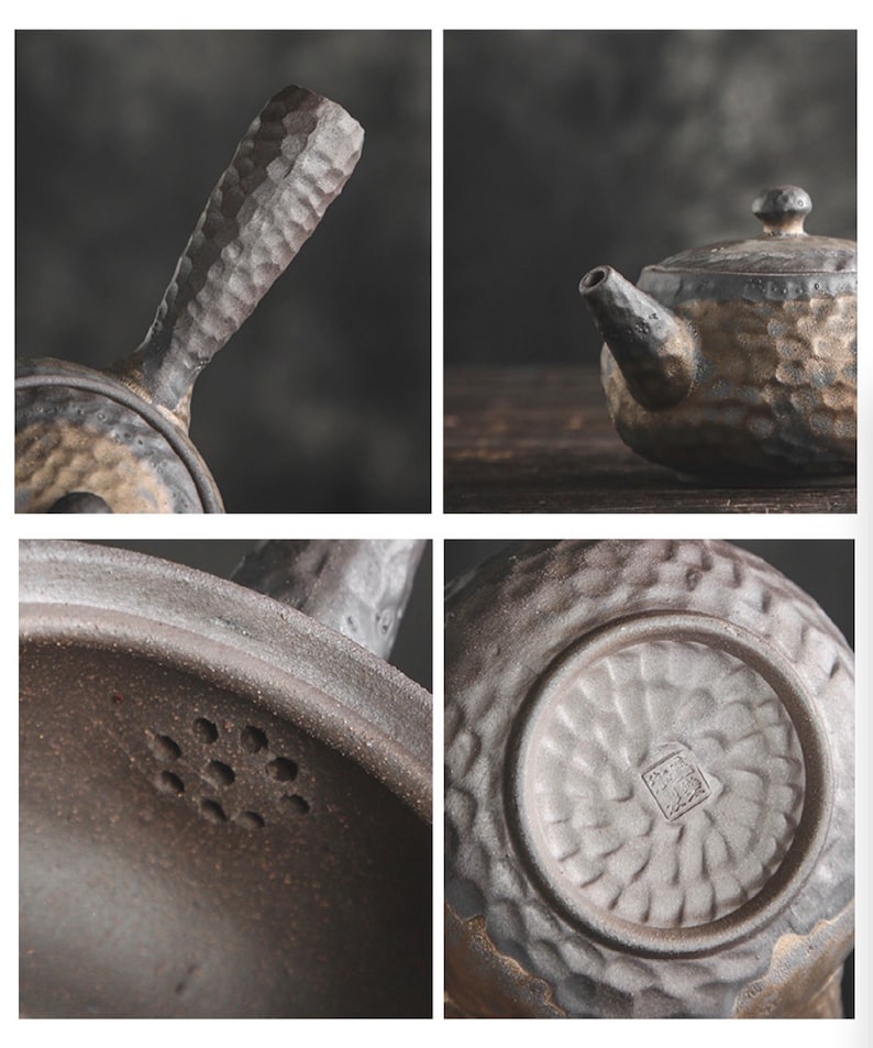 Handmade Japanese Style Hammer-pattern Tea Set