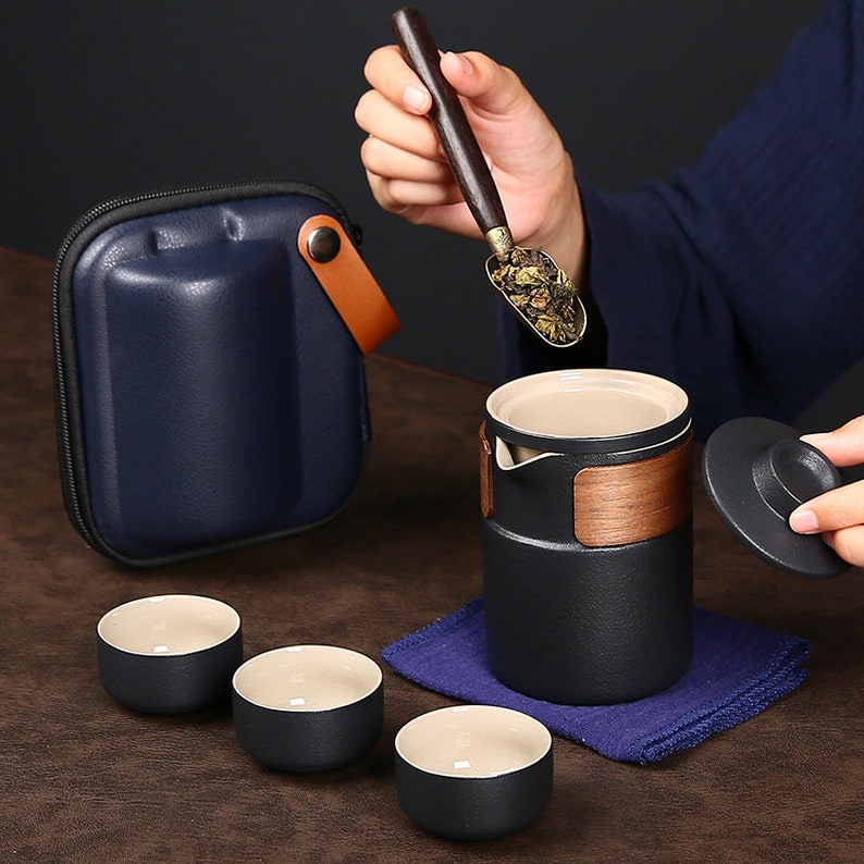 Ceramic Gaiwan Tea Set With 3Cups And Sets 300ml