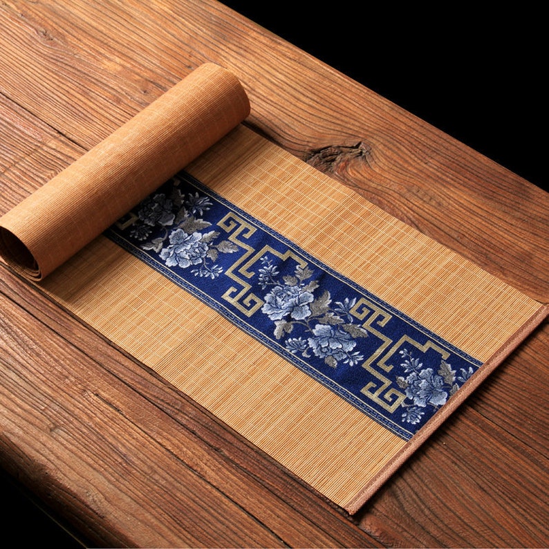 Rectangular Natural Bamboo Table Runner