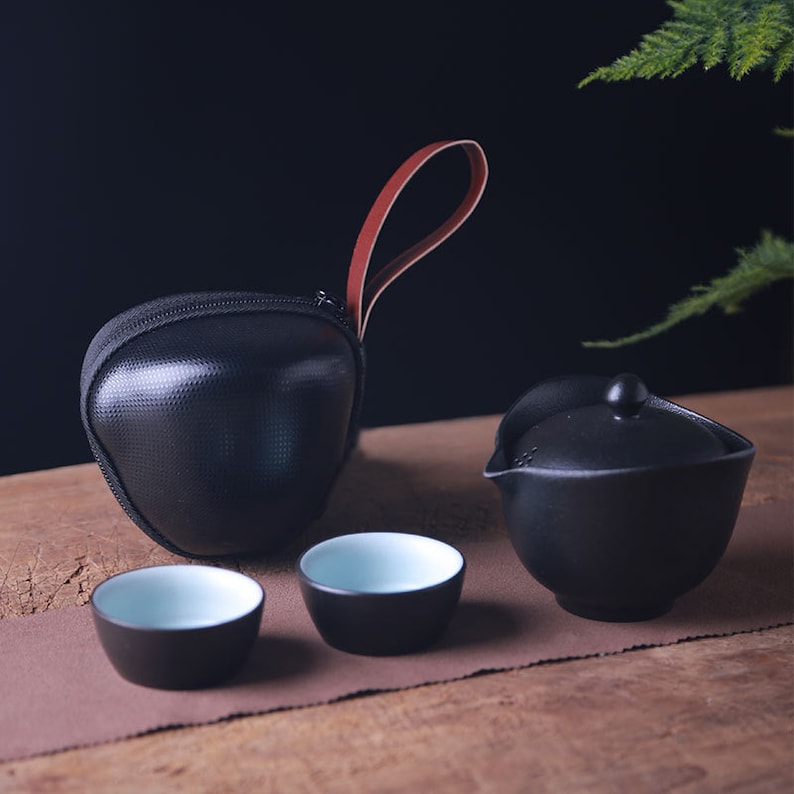 Ceramic Gaiwan Tea Set With 2cups 180ml