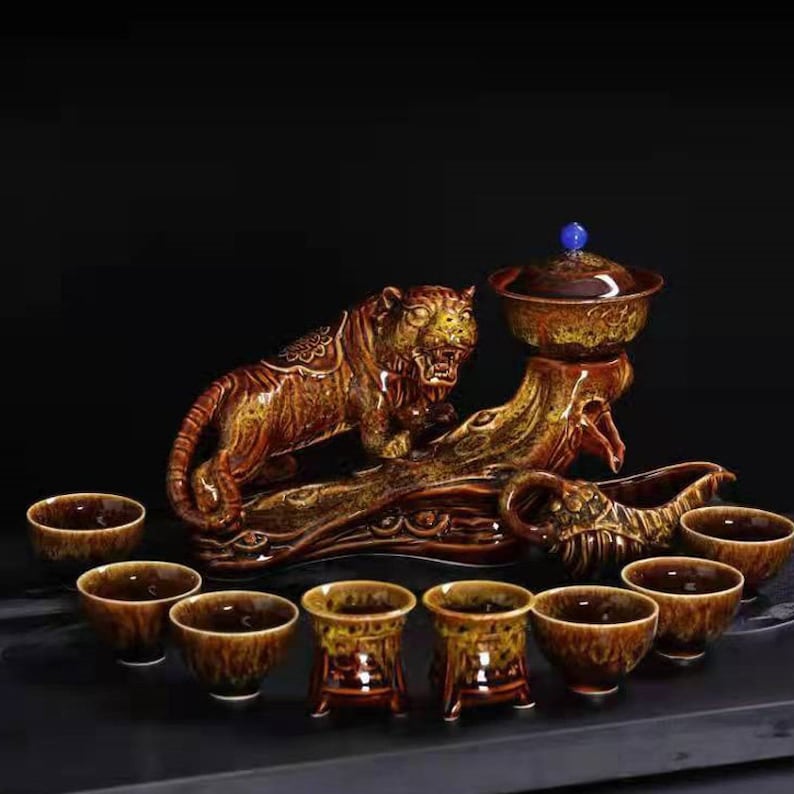 Tiger Semi-automatic Kung Fu Tea Brewing Set