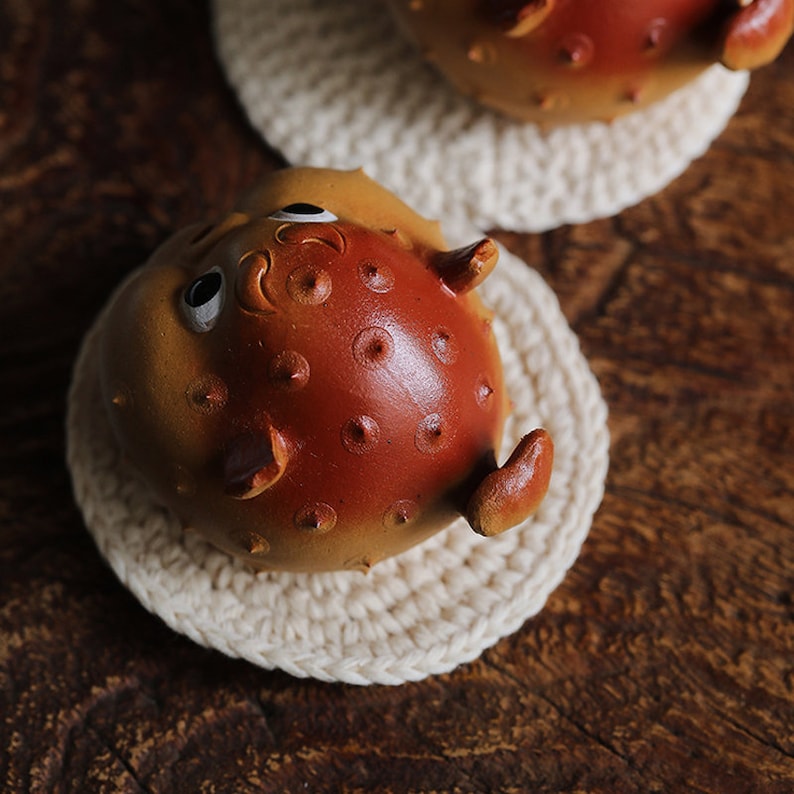 Little Pufferfish Ceramic Tea Pet