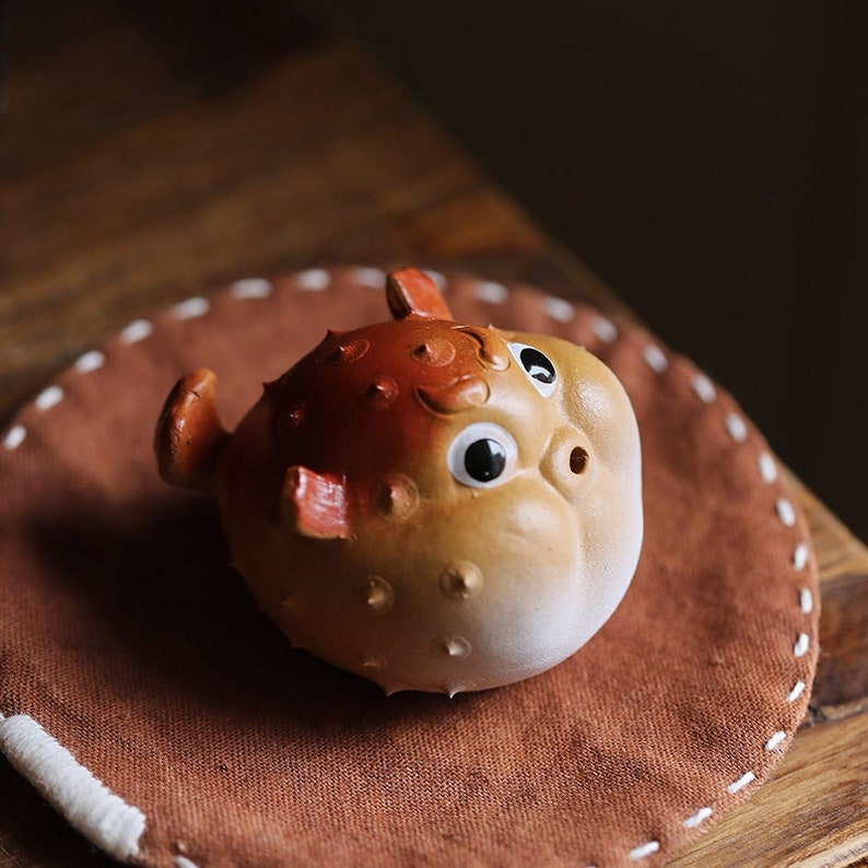 Little Pufferfish Ceramic Tea Pet