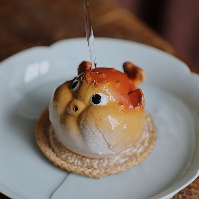 Little Pufferfish Ceramic Tea Pet