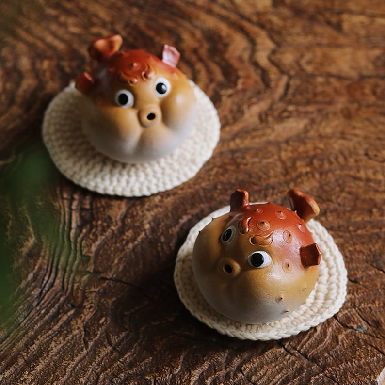 Little Pufferfish Ceramic Tea Pet