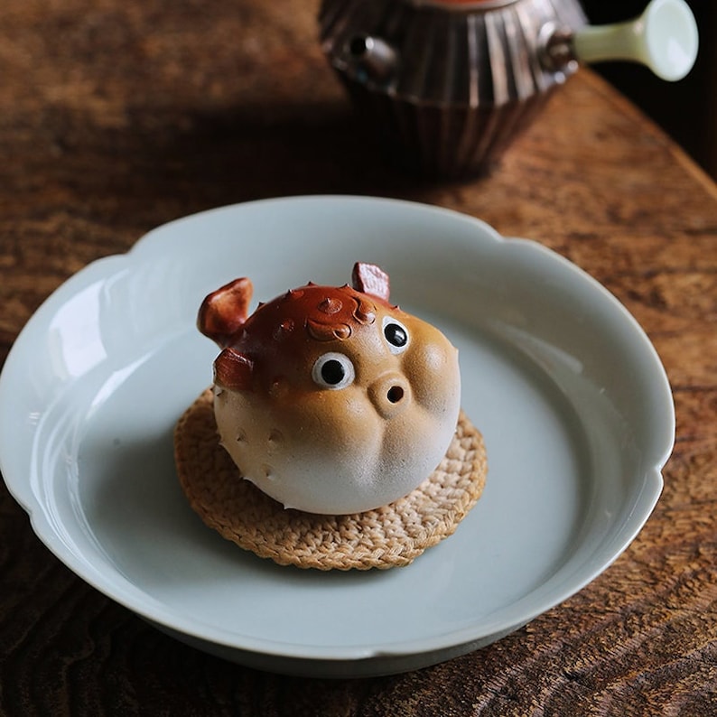 Little Pufferfish Ceramic Tea Pet