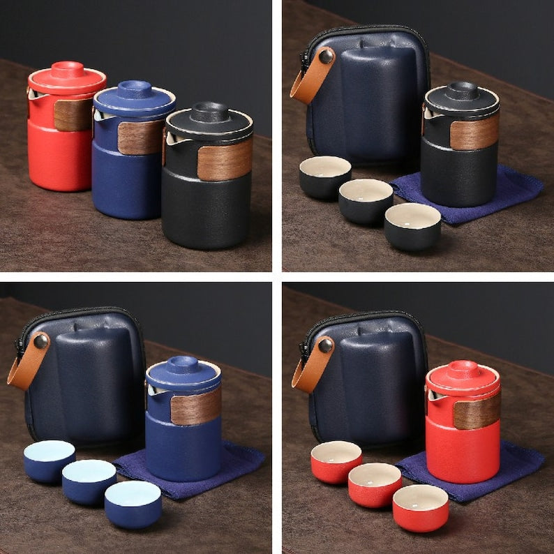 Ceramic Gaiwan Tea Set With 3Cups And Sets 300ml