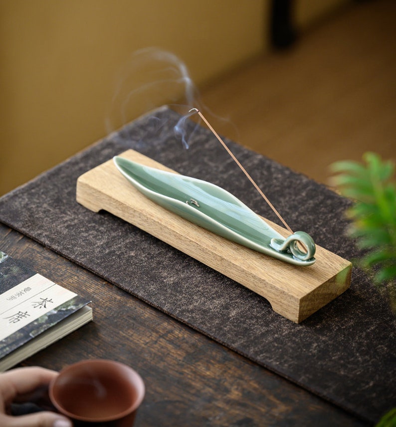 Handmade Leaf Shape Incense Burner