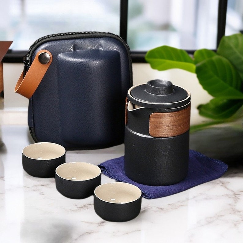 Ceramic Gaiwan Tea Set With 3Cups And Sets 300ml