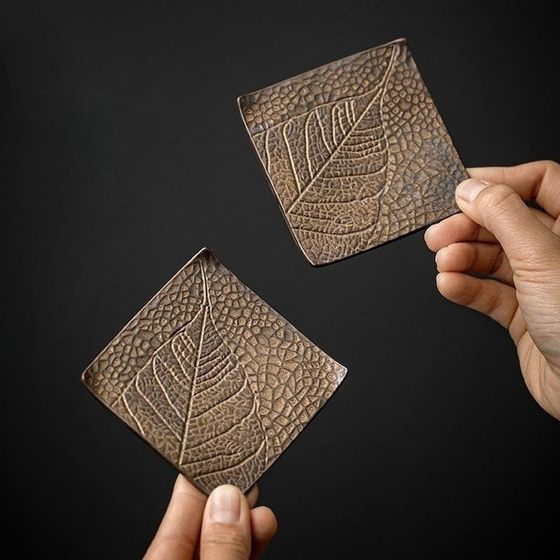 Creative Leaf-Shaped Tea Coaster