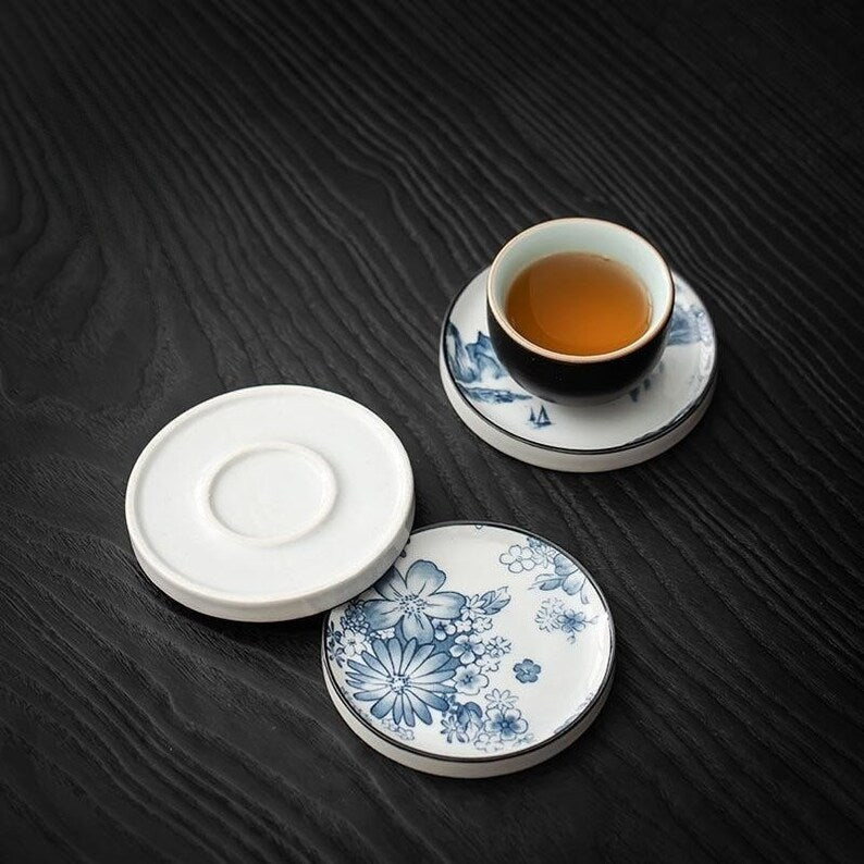 Celadon Tea Coaster 7pcs