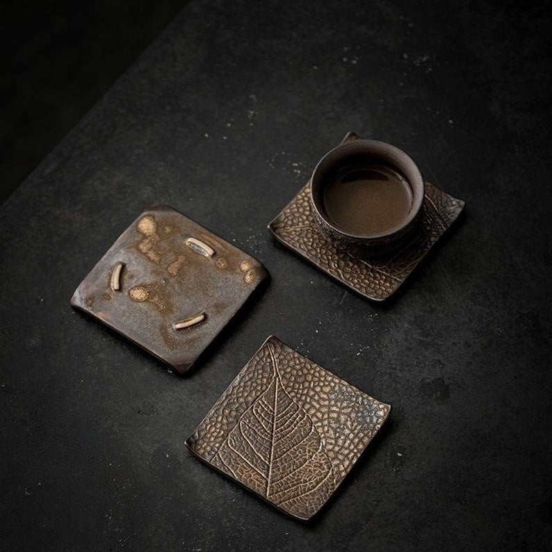 Creative Leaf-Shaped Tea Coaster