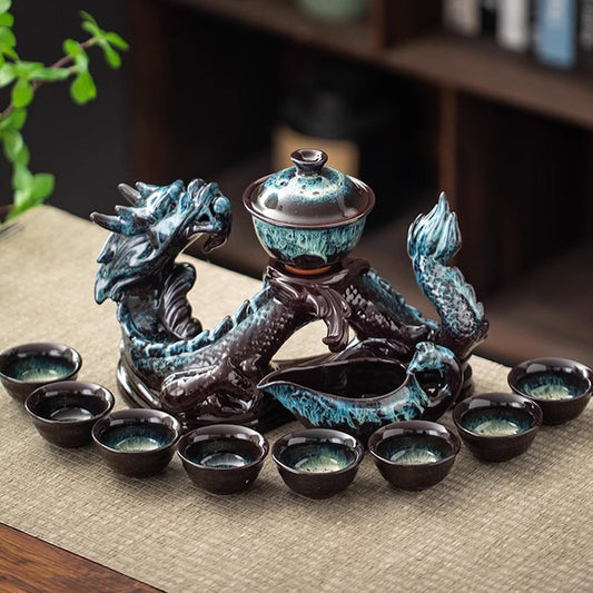 Auspicious Dragon Automatic Rotating Kung Fu Tea Set