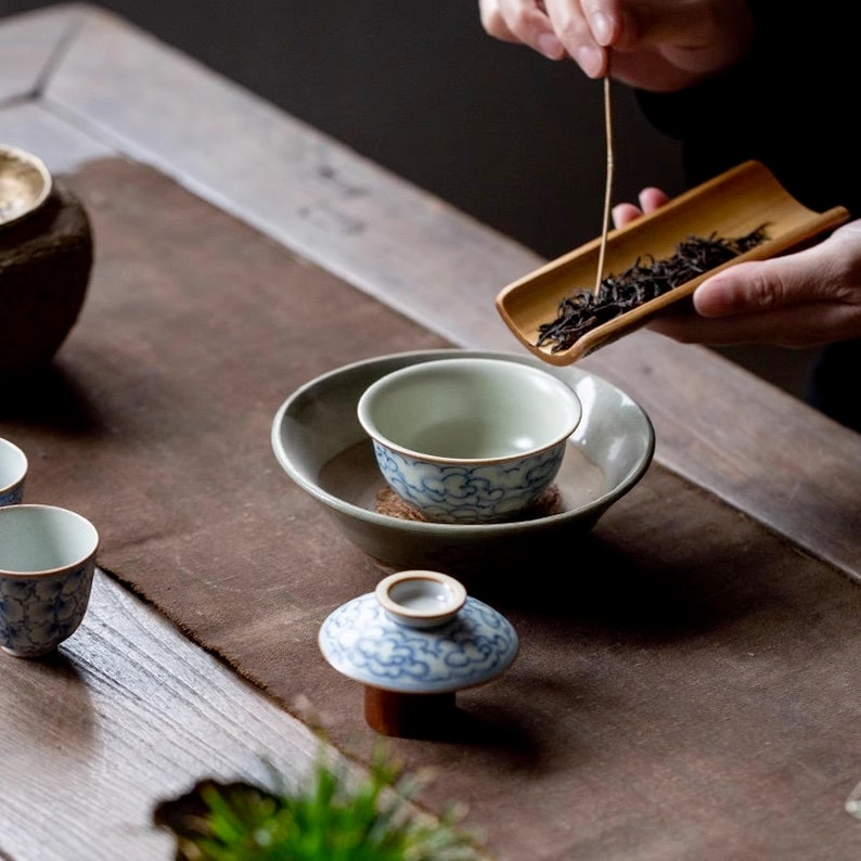 Hand Painted Lucky Clouds Gaiwan 120ml/4oz