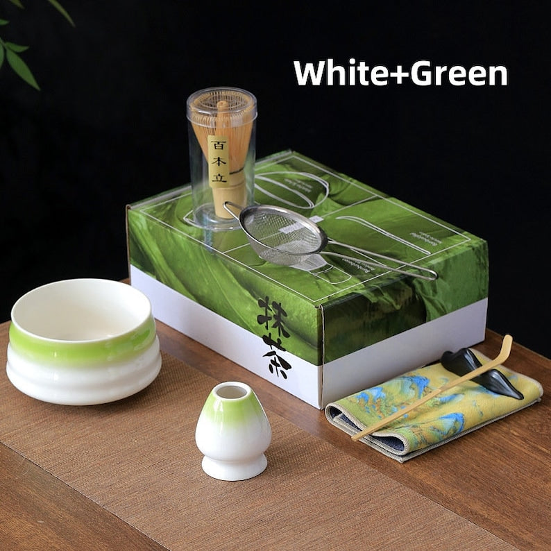 Gradient Colour Ceramic Matcha Set