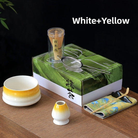 Gradient Colour Ceramic Matcha Set