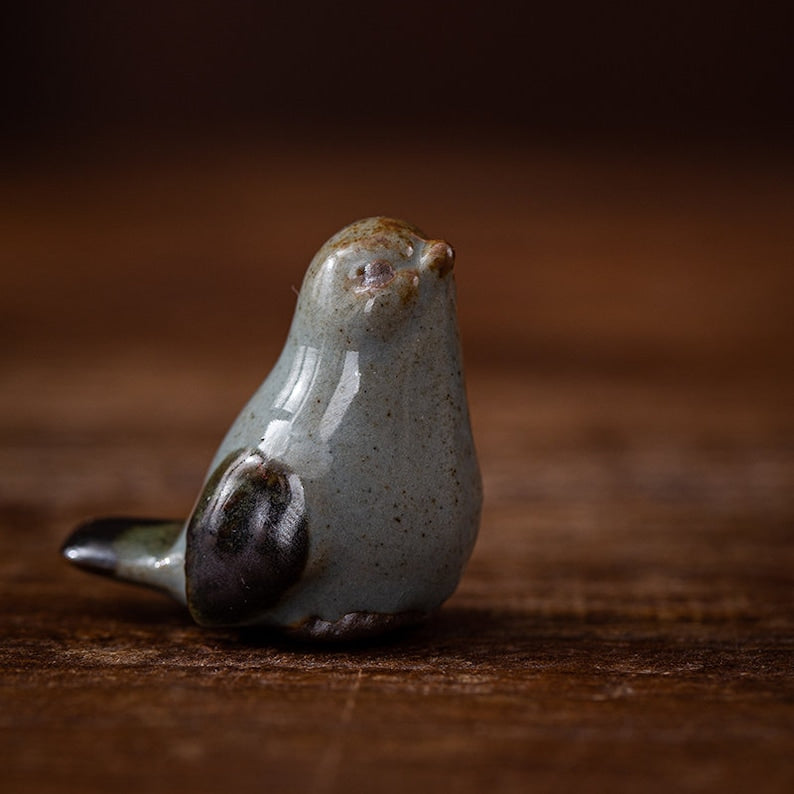 Adorable Little Bird Ceramic Tea Pet