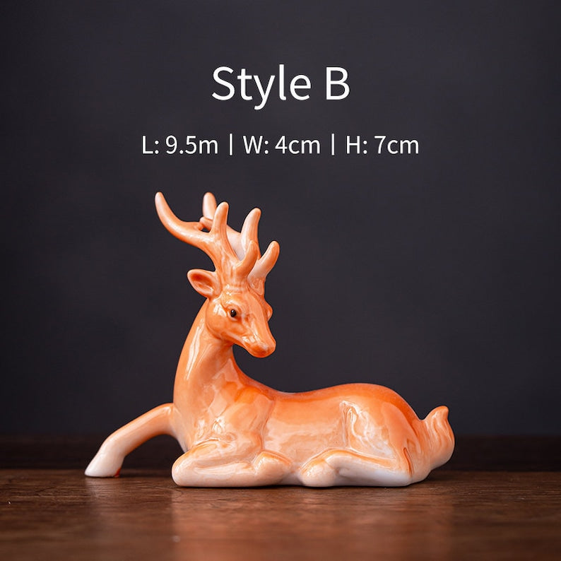 Little Deer Ceramic Tea Pet