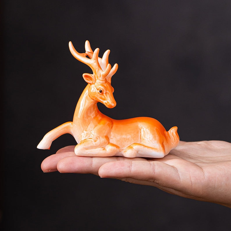 Little Deer Ceramic Tea Pet