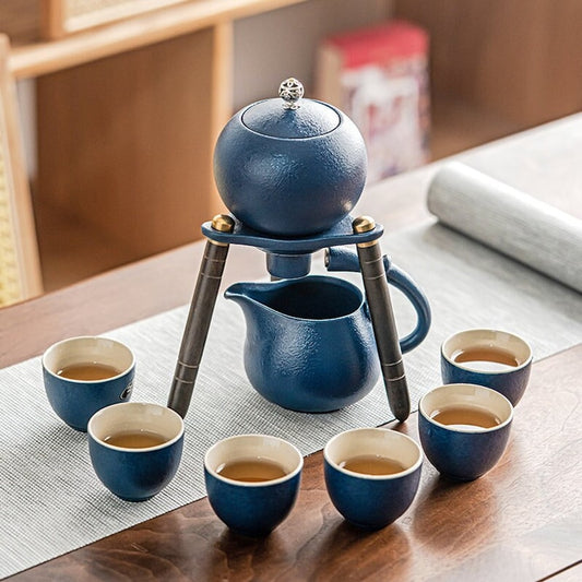 High-end Ceramic Automatic Kung Fu Tea Set