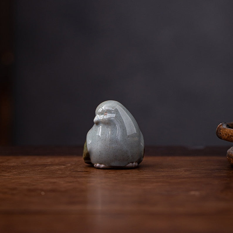 Auspicious Bird Ceramic Tea Pet