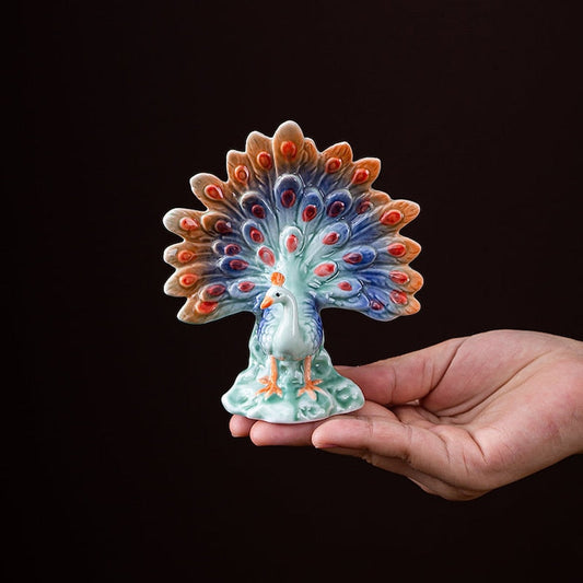 Peacock Ceramic Tea Pet